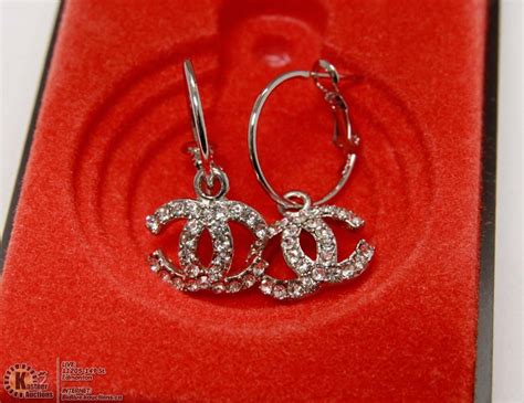 small chanel replica earrings|large chanel inspired earrings.